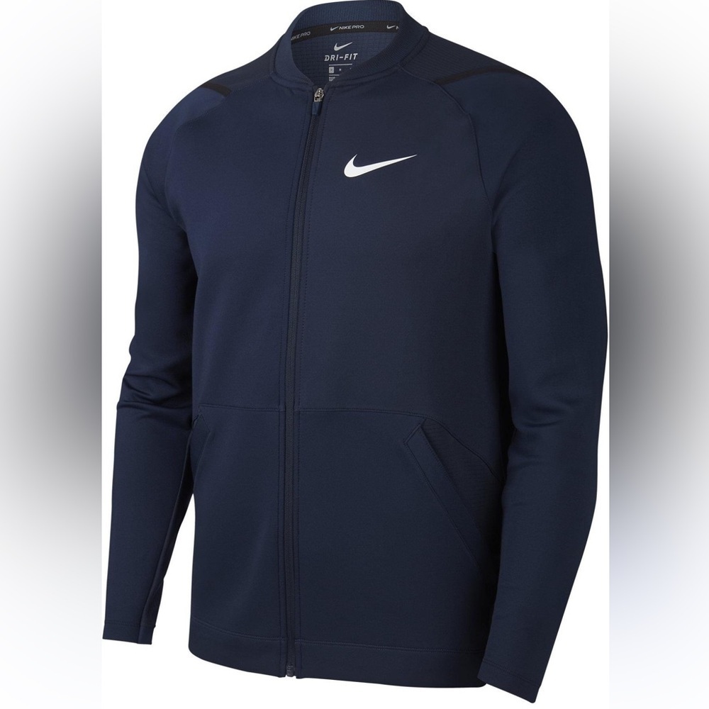 Nike Pro Dri-FIT Full-Zip Chest Swoosh Jacket size L